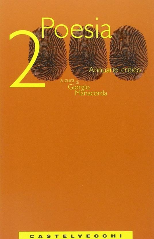 Poesia 2000. Annuario. Poesia on line - copertina