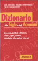 Dizionario delle sigle e degli acronimi - Andrea Malossini - copertina