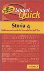 Storia. Vol. 4: Dalla seconda metà del '600 alla fine dell'800.