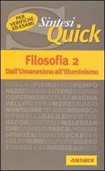 Filosofia. Vol. 2: Dall'Umanesimo all'Illuminismo.