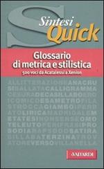 Glossario di metrica e stilistica