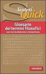 Glossario dei termini filosofici