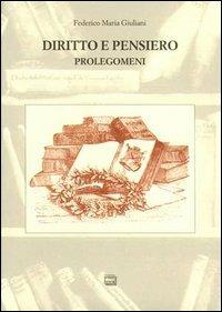 Diritto e pensiero (prolegomeni) - Federico M. Giuliani - copertina