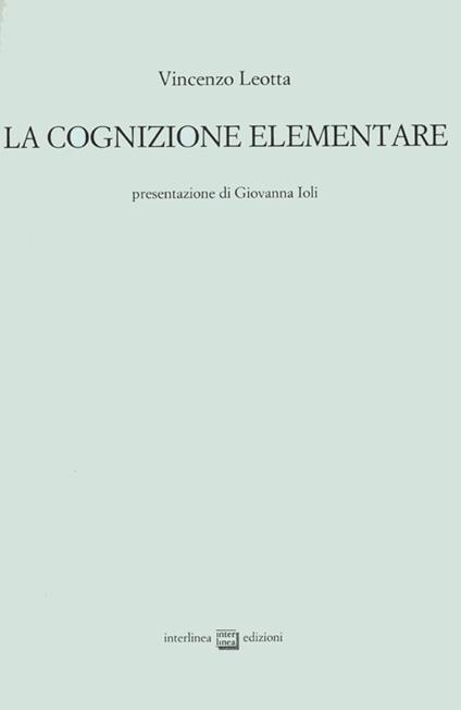 La cognizione elementare - Vincenzo Leotta - copertina