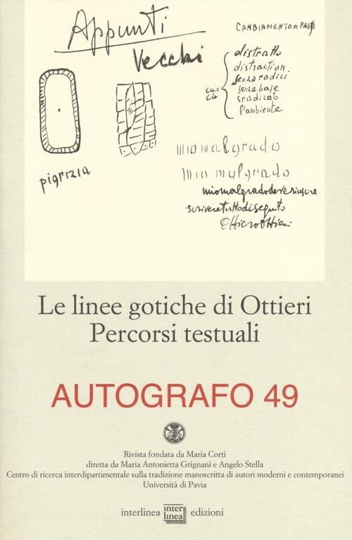 Le linee gotiche di Ottieri. Percorsi testuali - copertina