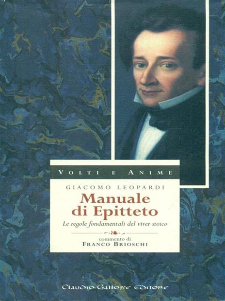 Manuale di Epitteto - Giacomo Leopardi - copertina