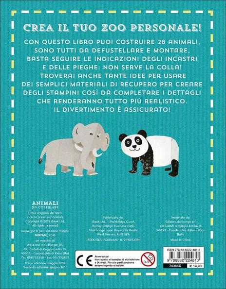 Animali da costruire. Ediz. a colori - Anton Poitier - 2