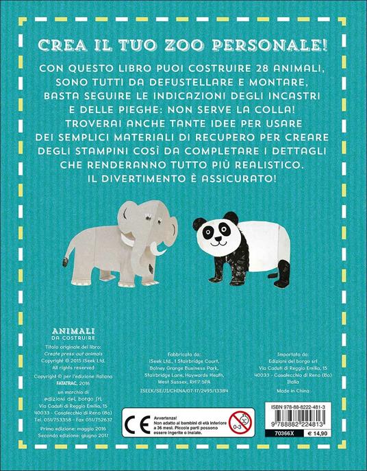 Animali da costruire. Ediz. a colori - Anton Poitier - 2