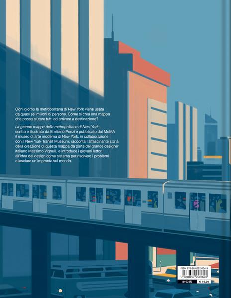 La grande mappa della metropolitana di New York. Ediz. a colori - Emiliano Ponzi - 2