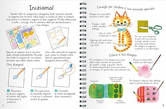 Come disegnare animali. Con più di 70 sagome per disegnare in modo facile e divertente! Ediz. a colori - Anton Poitier,Hui Yuan Chang - 3