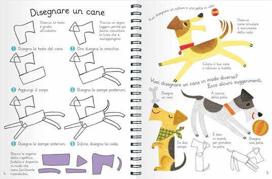 Come disegnare animali. Con più di 70 sagome per disegnare in modo facile e divertente! Ediz. a colori - Anton Poitier,Hui Yuan Chang - 4