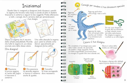 Come disegnare dinosauri. Con più di 58 sagome per disegnare in modo facile e divertente! Ediz. a colori - Anton Poitier,Hui Yuan Chang - 3