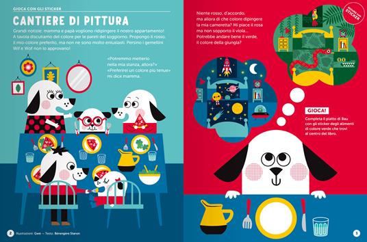 I colori. Gioca e impara con Bau. Ediz. a colori. Con Adesivi - Team Graou - 3