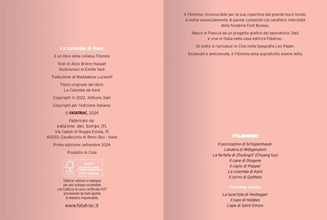 La colomba di Kant. Filomini. Ediz. a colori - Alice Brière-Haquet,Émilie Vast - 3