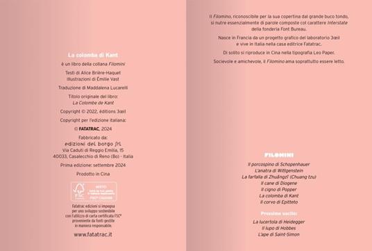 La colomba di Kant. Filomini. Ediz. a colori - Alice Brière-Haquet,Émilie Vast - 3