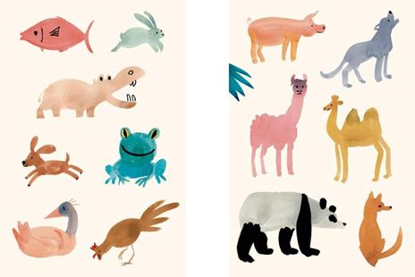 Animali in 3 colpi di pennello. Ediz. a colori - Marguerite Courtieu - 2