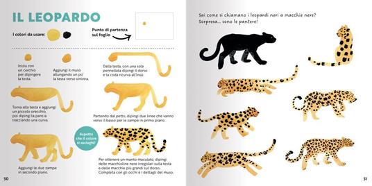 Animali in 3 colpi di pennello. Ediz. a colori - Marguerite Courtieu - 6