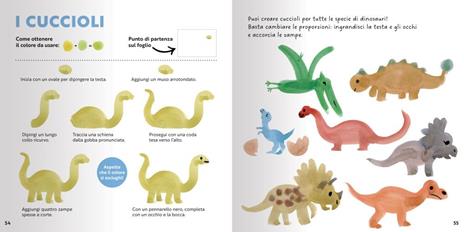 Dinosauri in 3 colpi di pennello. Ediz. a colori - Marguerite Courtieu - 6