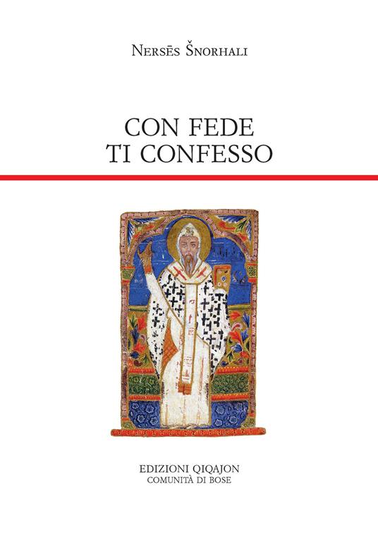 Con fede ti confesso. Ventiquattro preghiere - Nerses Šnorhali - copertina