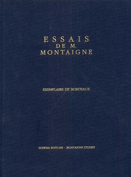 Essais de Montaigne (exemplaire de Bordeaux) - copertina