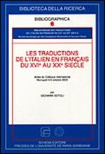 Les traductions de l'italien en français du XVI/e au XX/e siècle