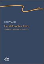 De philosophia italica. Modernità e politica in Vico e Cuoco