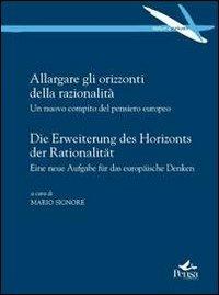 Allargare gli orizzonti della razionalità. Un nuovo compito del pensiero europeo - copertina
