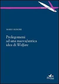 Prolegomeni ad una nuova/antica idea di welfare - Mario Signore - copertina