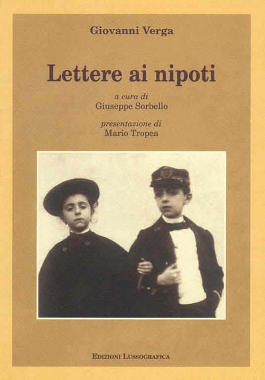Lettere ai nipoti - Giovanni Verga - copertina