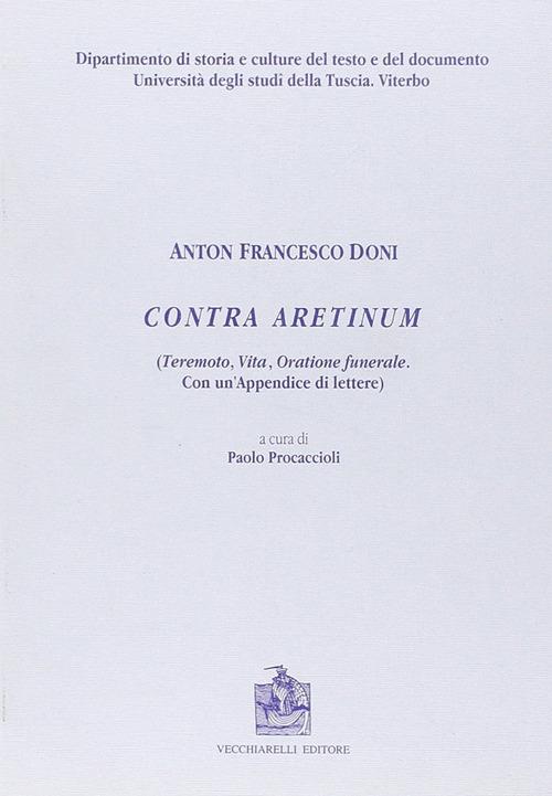 Contra Aretinum - Anton Francesco Doni - copertina
