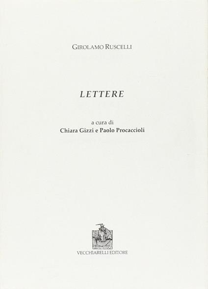 Lettere - Girolamo Ruscelli - copertina