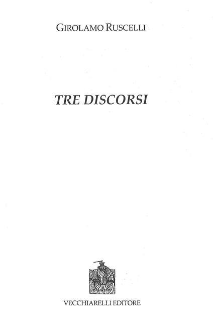 Ruscelli grammatico e polemista. I «tre discorsi a Lodovico Dolce» - Stefano Telve - copertina