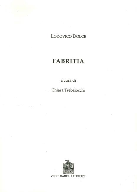 Fabritia - Lodovico Dolce - copertina