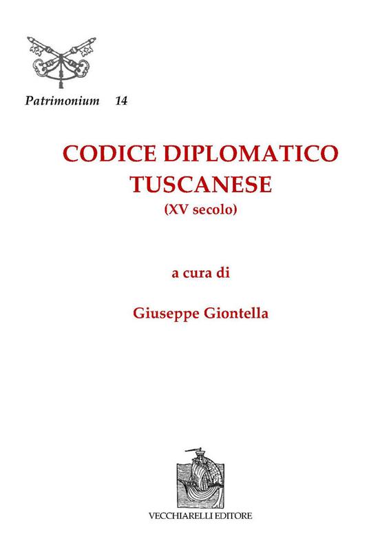 Codice diplomatico tuscanese (XV secolo) - copertina