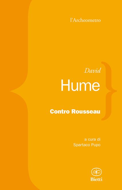 Contro Rousseau - David Hume - copertina