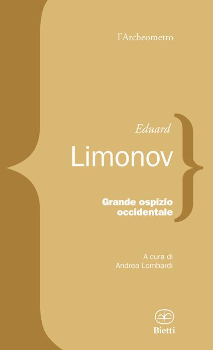 Grande ospizio occidentale - Eduard Limonov - copertina