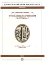 Girolamo Savonarola o.p. Introductorium confessorum confessionale