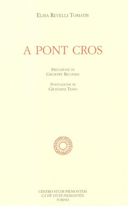 A pont cros - Elisa Revelli Tomatis - copertina
