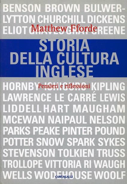 Storia della cultura inglese. Pensieri e riflessioni - Matthew Fforde - copertina