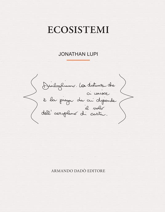 Ecosistemi - Jonathan Lupi - copertina