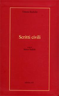 Scritti civili - Vittorio Bachelet - copertina