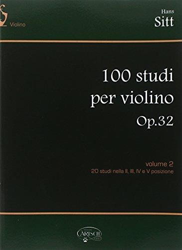100 studi op.32 per violino. Vol. 2 - Hans Sitt - copertina