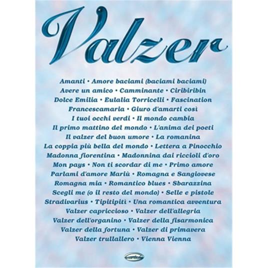  Valzer (spartiti musicali) - copertina