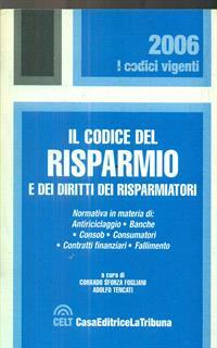 Il codice del risparmio e dei diritti dei risparmiatori