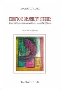 Diritto e disability studies - Angelo Davide Marra - copertina