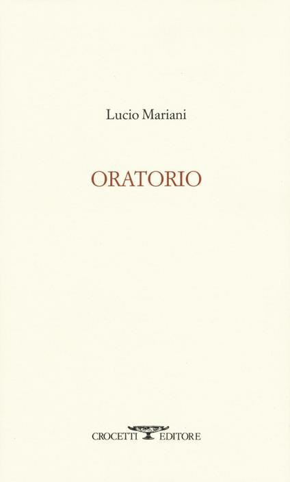Oratorio - Lucio Mariani - copertina
