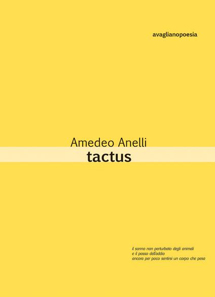 Tactus - Amedeo Anelli - copertina