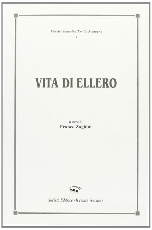Vita di Ellero - Franco Zaghini - copertina
