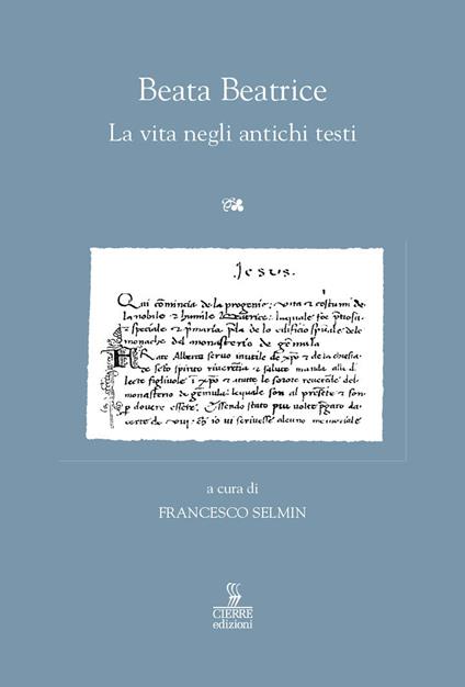 Beata Beatrice. La vita negli antichi testi - copertina