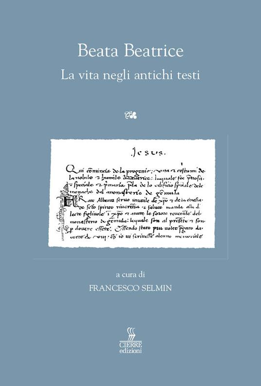Beata Beatrice. La vita negli antichi testi - copertina